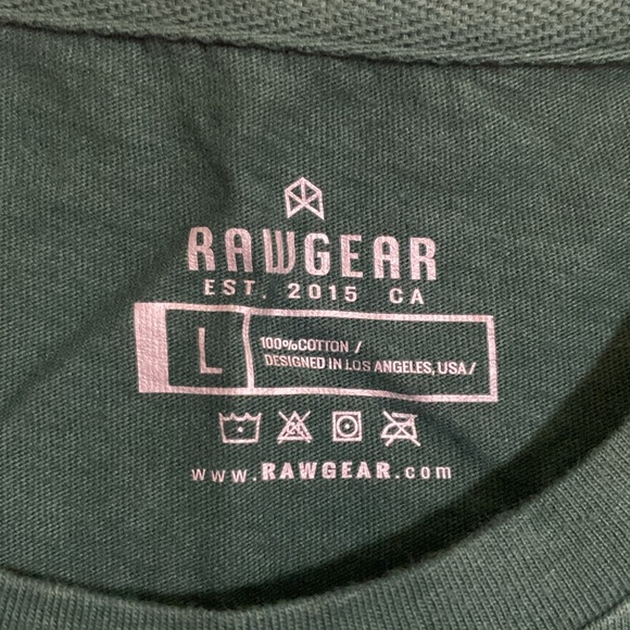 RAW GEAR Men's Two-Tone Cotton Tank Top Size L - Picture 5 of 5